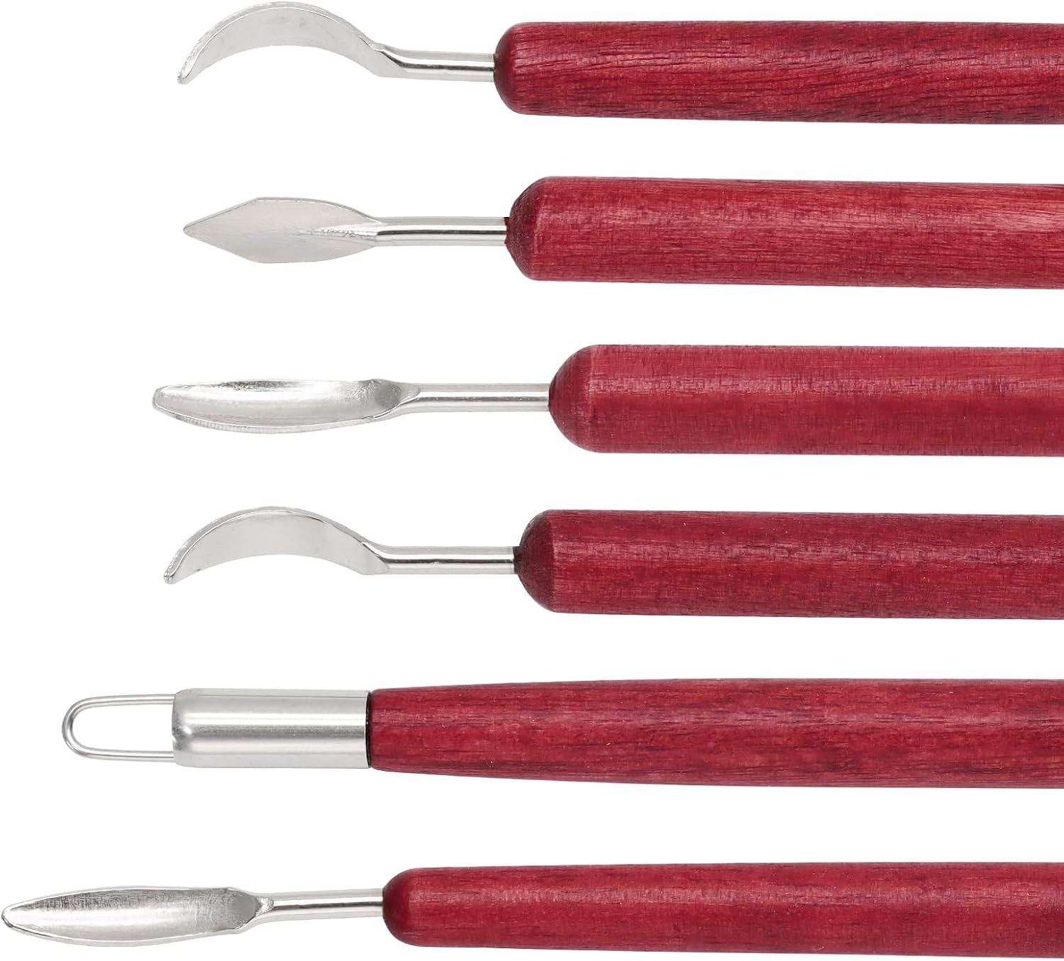 suiwotin 6pcs Clay Sculpting Tools Set, Pottery Trimming Tools