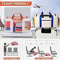 Vista 426 de Pequeña bolsa de gimnasio para mujer, bolsa de viaje con compartimento para zapatos