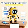 Ai Robot - ABS Material 9.5x5.5x13cm | Emo Robot Toys, Smart RC Robots, Intelligent Interactive Learning Toy, Learning Educational Interactive Toys | For Educational Play & Party Entertainment