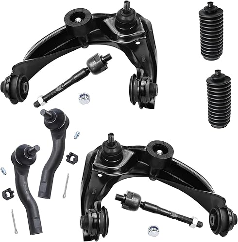 Miniatura 328 de Detroit Axle - Kit de brazos de control de extremo delantero RWD para Dodge Ram 03-06 2500 3500, 2 brazos de control superior con rótula 2 varillas