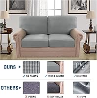 Vista 268 de H.VERSAILTEX Multi-Pieces Sofa Covers Stretch Couch Covers Form Fitted Seats and Back Cushions Covers