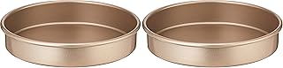 Cuisinart 9-Inch Chef's Classic Nonstick Bakeware Round Cake Pan, Champagne (Pack of 2)