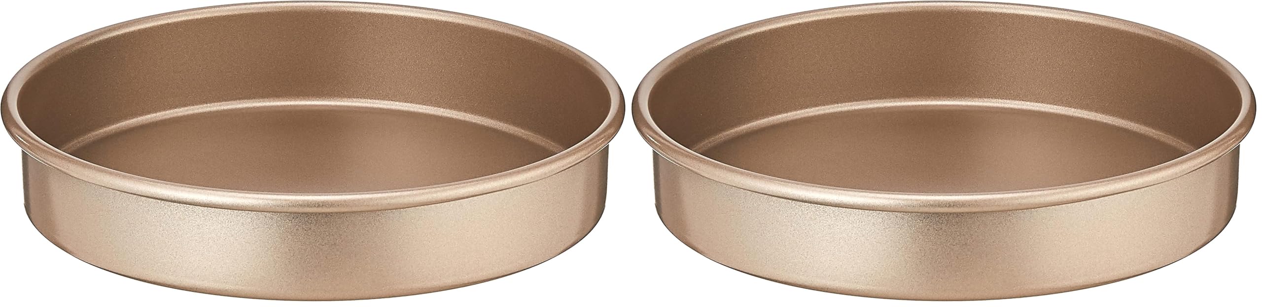 Cuisinart 9-Inch Chef's Classic Nonstick Bakeware Round Cake Pan, Champagne (Pack of 2)