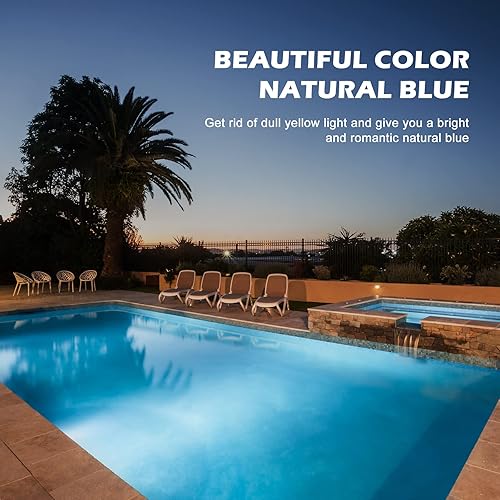 Miniatura 3 de Bombilla LED de piscina de 12 V, 50 W, 5000 lúmenes, 6000 K, luz diurna blanca LED para piscina, reemplaza hasta 200-800 W bombilla tradicional