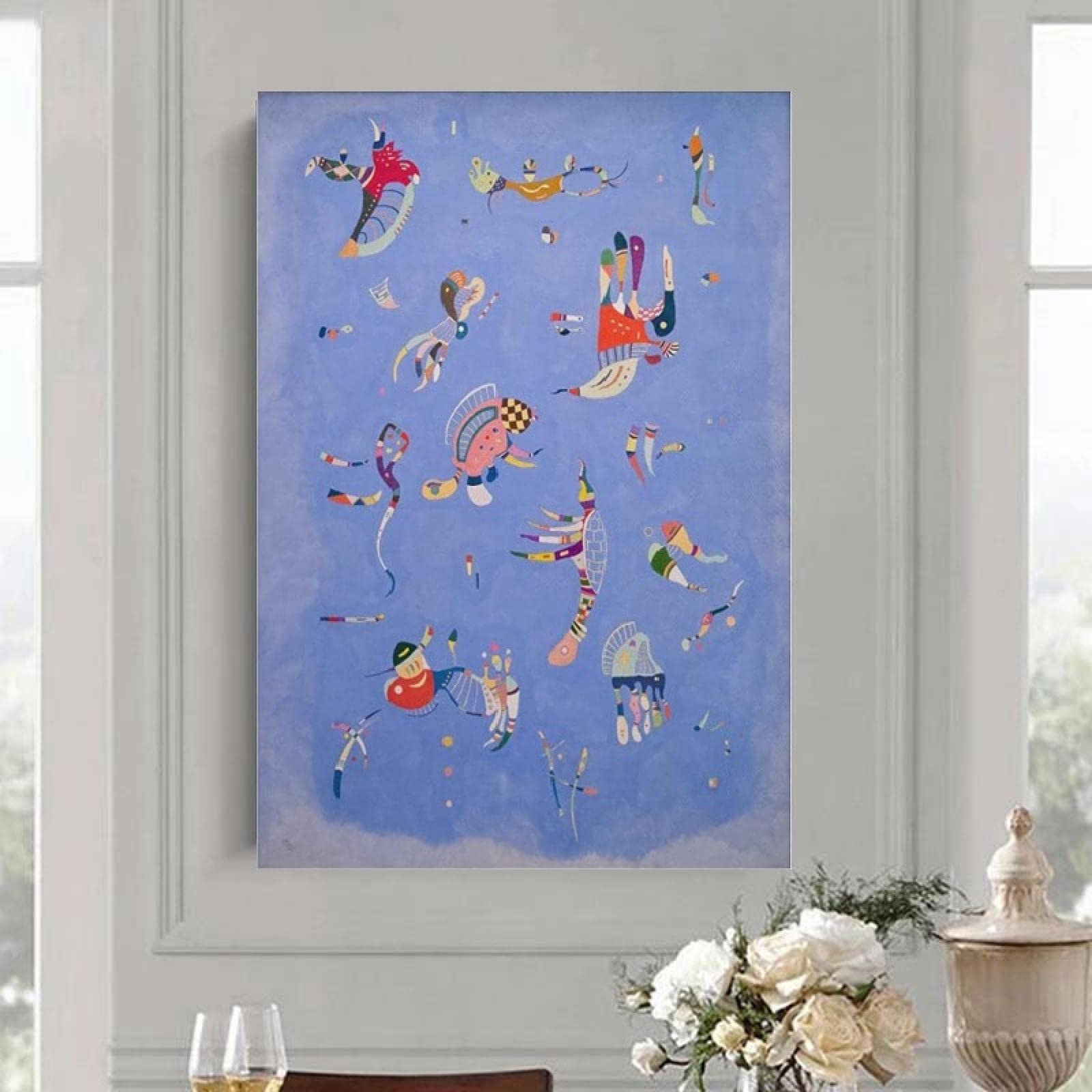 Amazon.com: Wassily Kandinsky Prints Sky Blue-1940 Large Abstract
