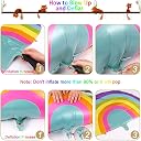 Party Propz Rainbow Theme Birthday Decoration Kit - 48 Pcs With Big Balloons, Cloud Balloons for Girls gallery image