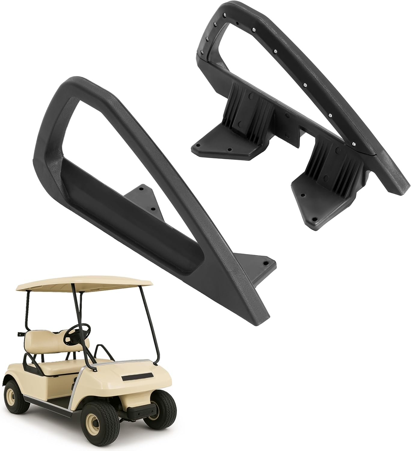 Golf Cart Seat Handle Compatible with 2000-Up Club Car DS Models Black Textured.OEM 103246701 101987602 103246801 101985502