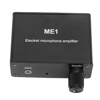 Microphone Preamplifier, Sound Booster with Gain for Home Studio