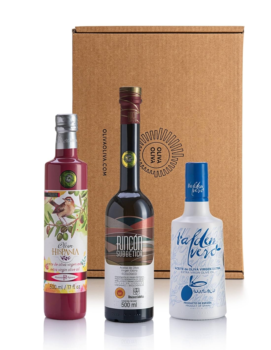 Best Extra Virgin Oils in the World Top Ten Guide Evooleum 2025 – pudełko prezentowe 3 x 500 ml
