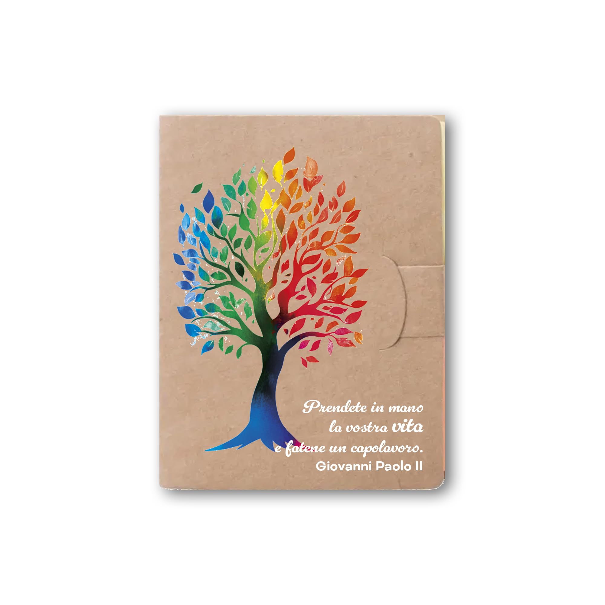 Notepad arbre de vie Frères Bonella : lot de 5 carnets d'exception fabriqués en Italie