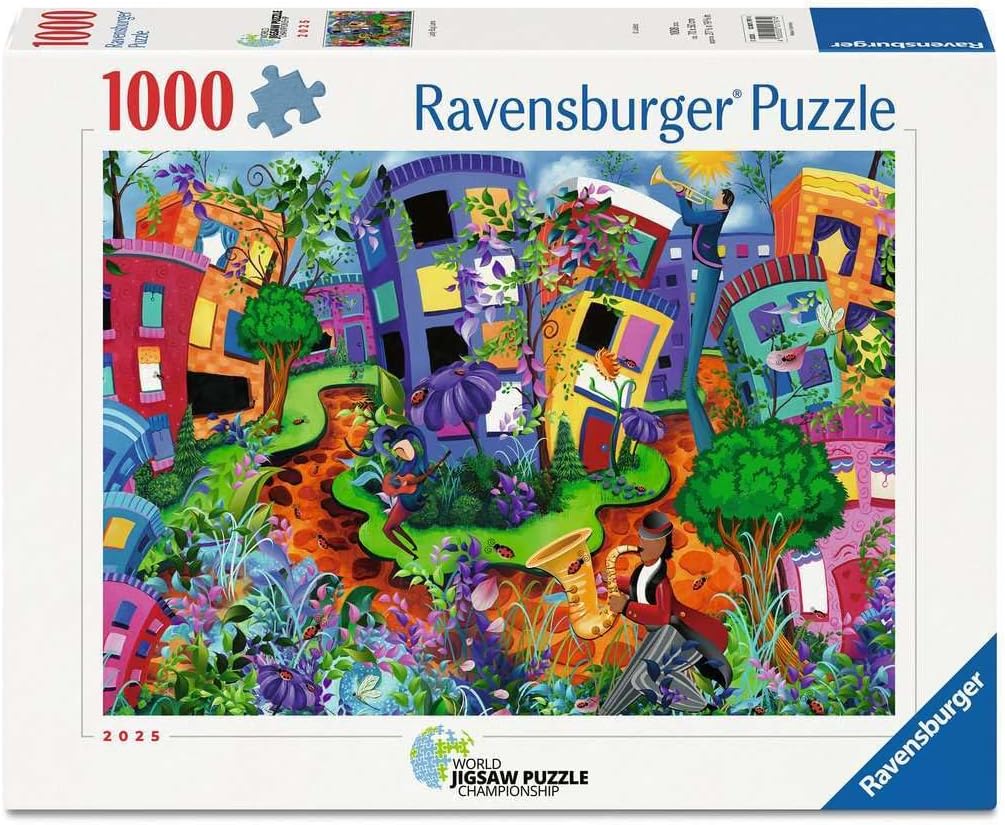 Ravensburger Lady Bug Lane 1000 Piece Jigsaw Puzzle – Whimsical Garden Path Scene, Detailed Challenge for Adults & Families