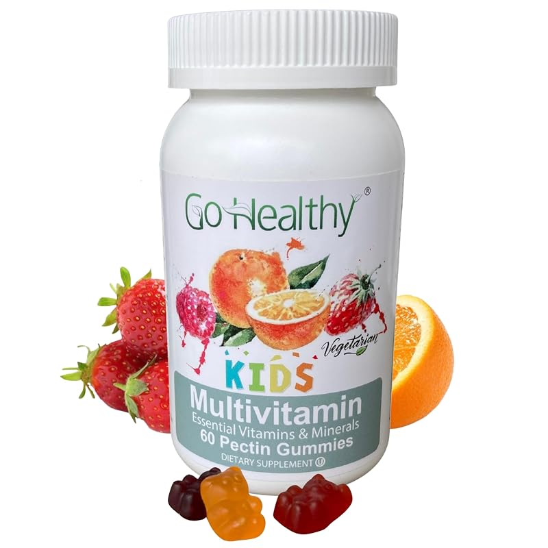 Go Healthy Natural Multivitamínico infantil em gomas com minerais, 60 gomas
