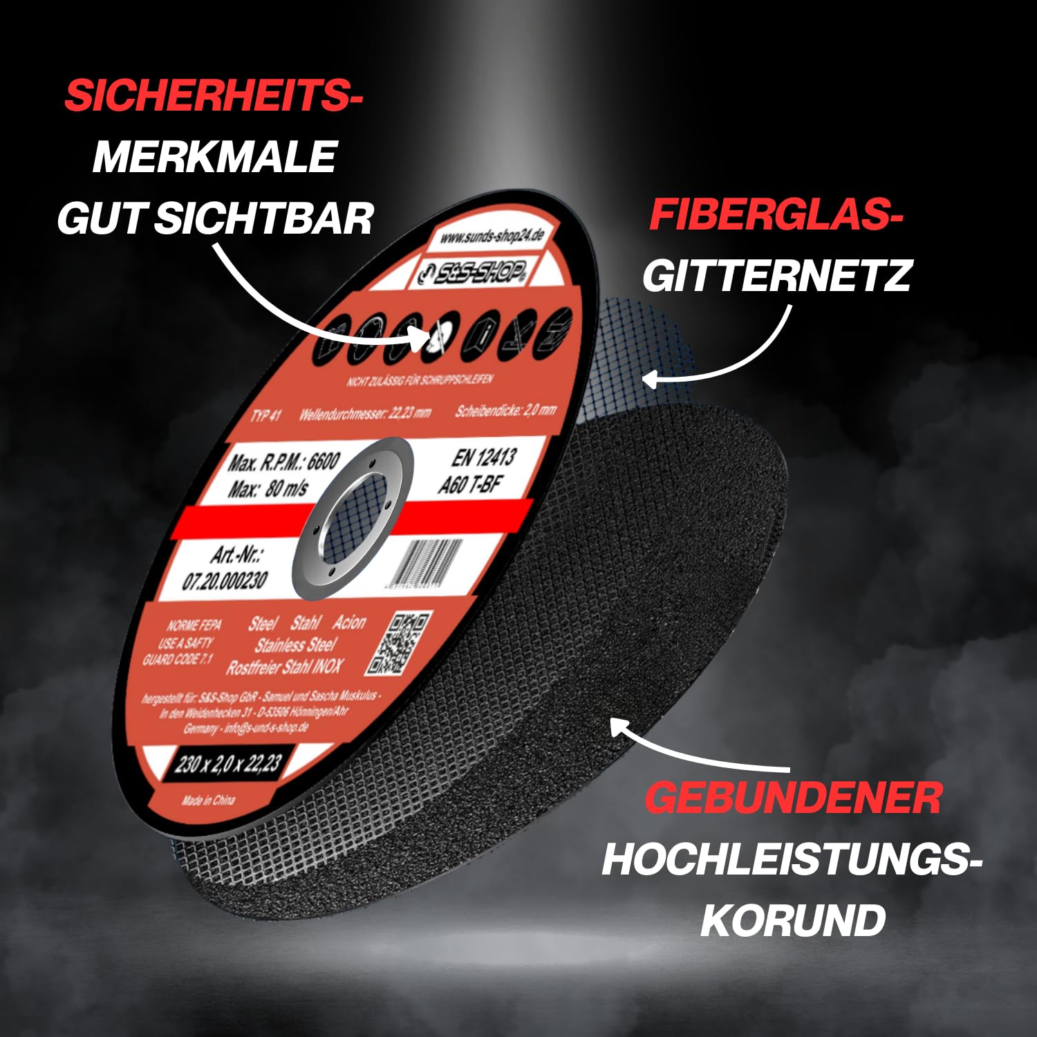 100x Trennscheiben Ø125 mm x 1,0 mm, INOX, extra dünn, Flexscheiben für Metall, Edelstahl, Stahl, Winkelschleifer 125, Trennscheibe 125 Metall 1mm, Zubehör für Trennschleifer & Akku-Flex