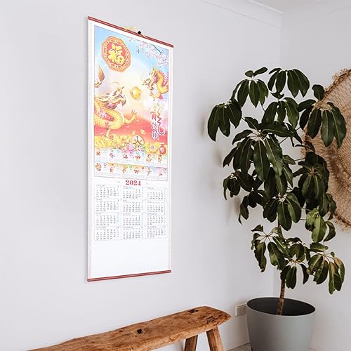 Miniatura 2 de Año del dragón Calendario Año del Dragón Calendario del Zodiaco chino Calendario de papel Calendario lunar chino