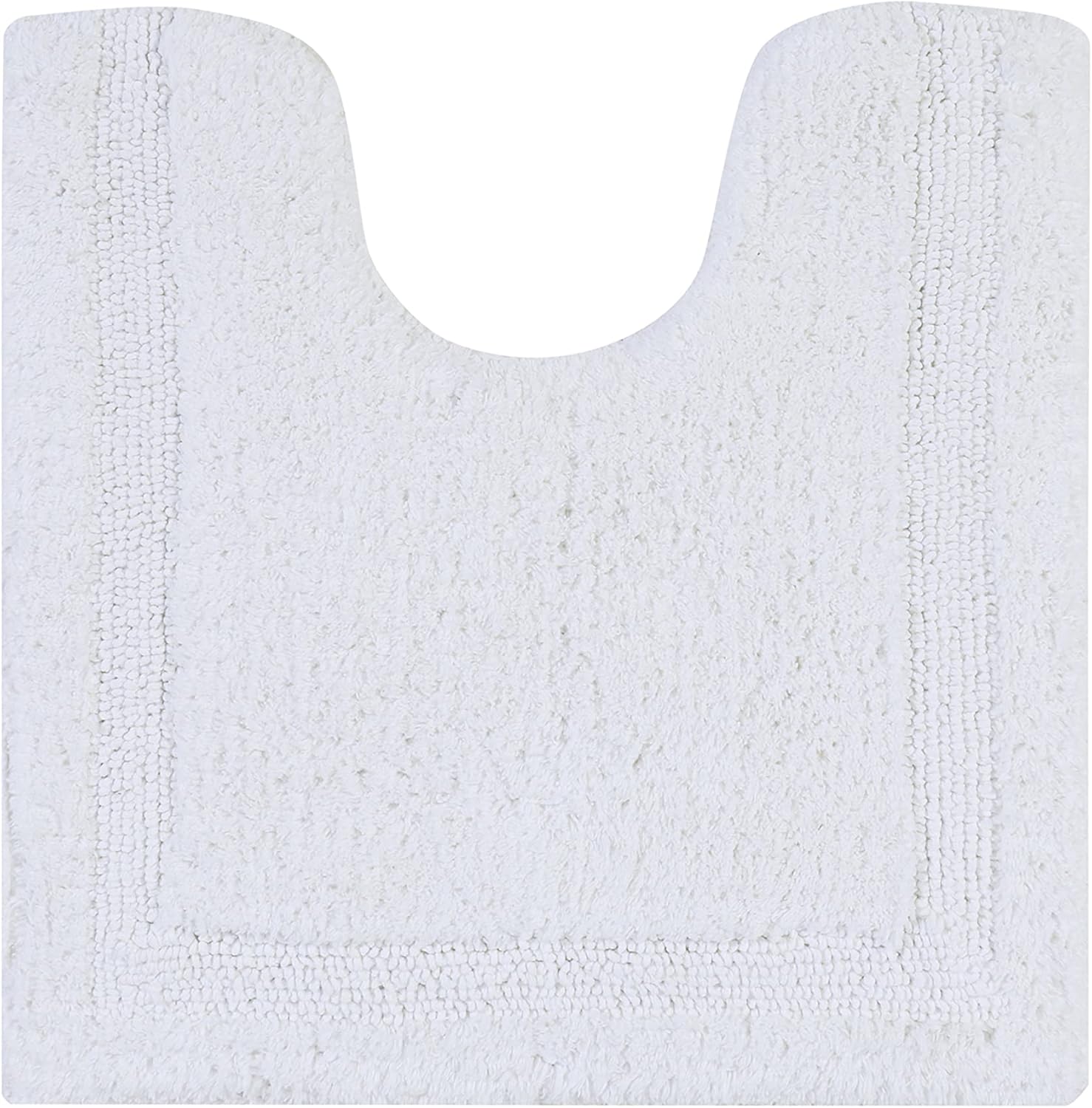 Better Trends 100 Cotton Lux Collection Bath Mats, White