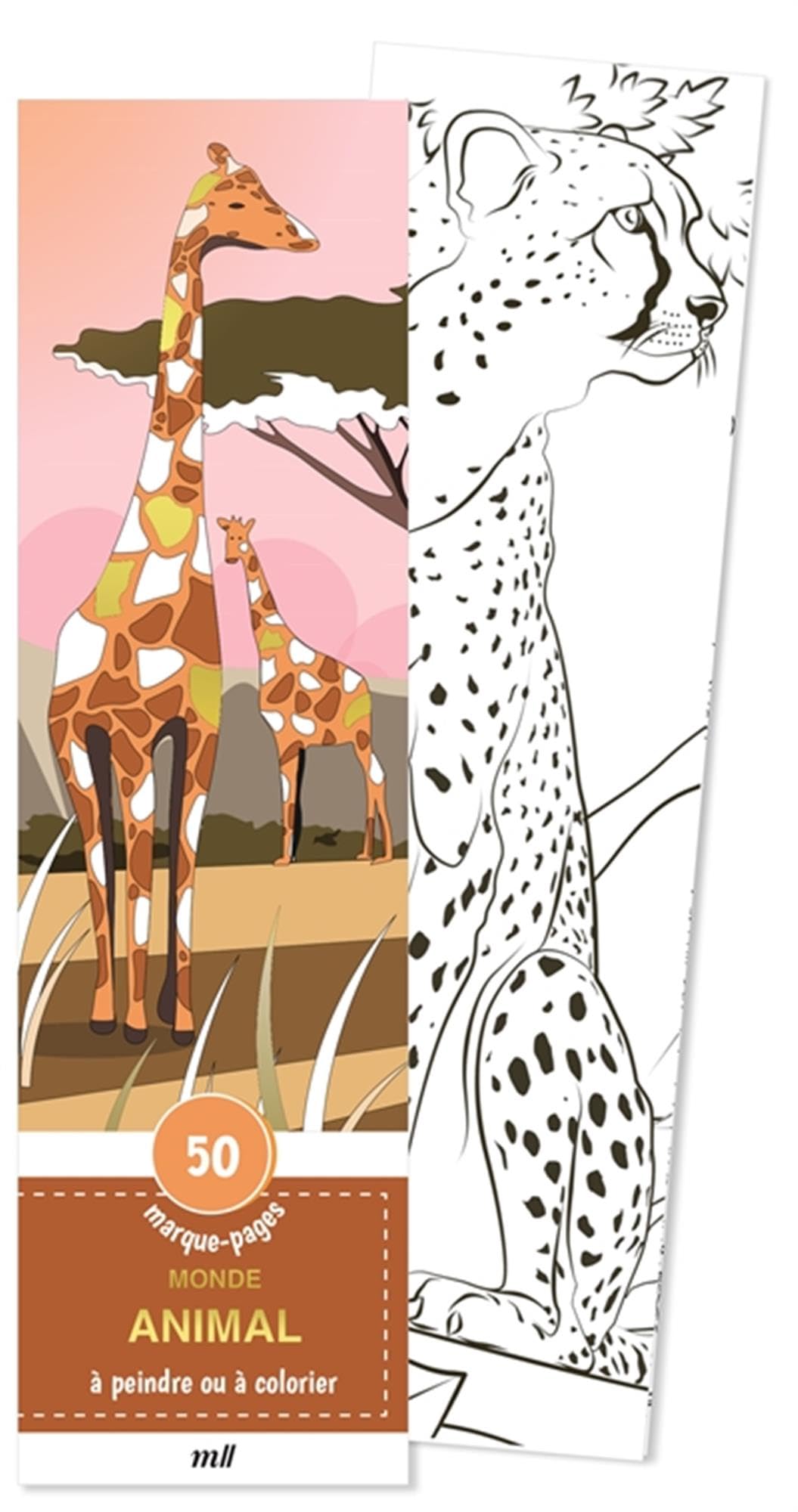 Marque-pages - Monde animal: 50 marque-pages à peindre ou à colorier