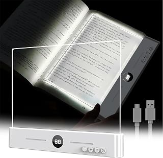 Leselampe Buch, 3 Farbtemperaturen LED Buchlampe Typ-C-Aufladen