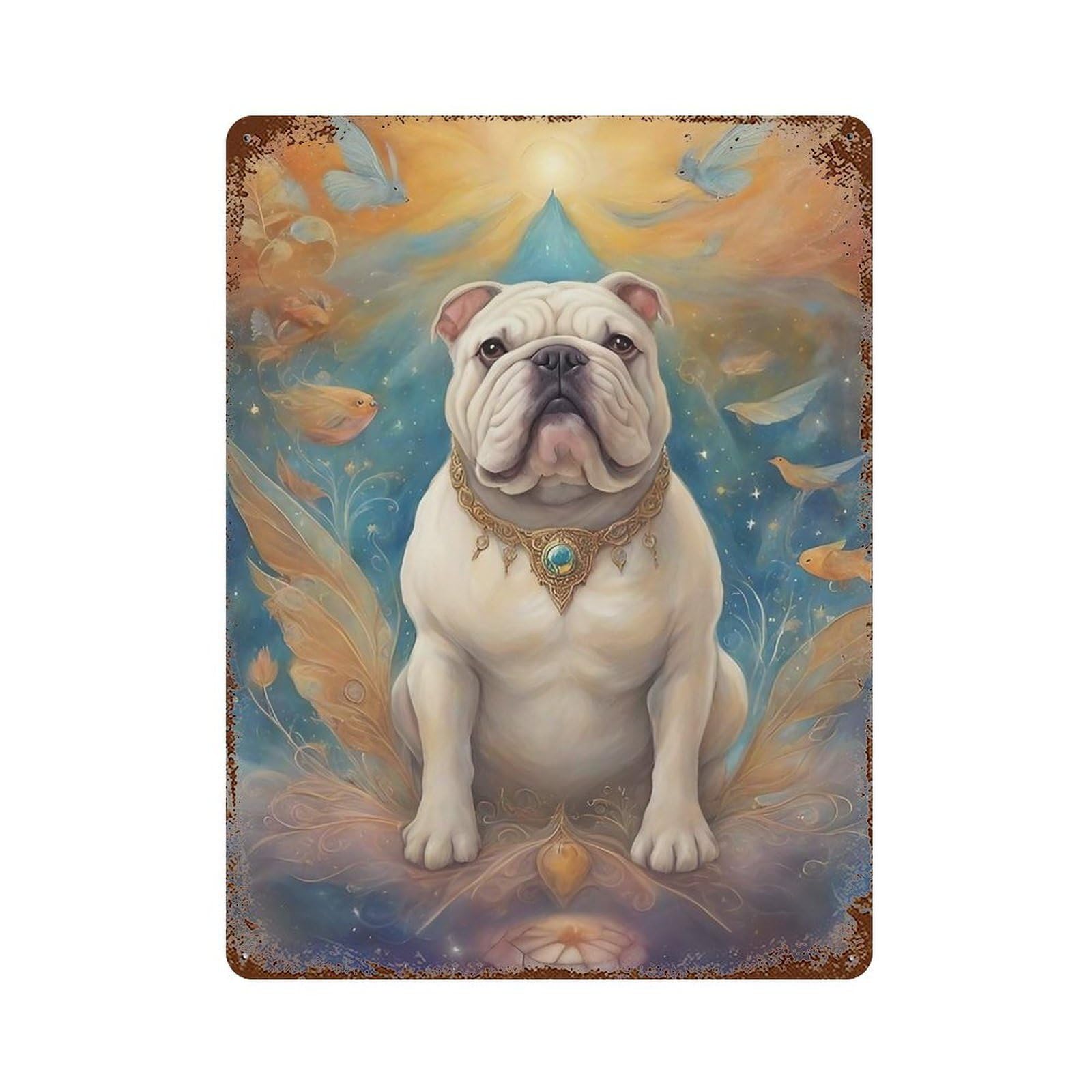Dog0001 Retro Metal Sign 15.7"x11.8", Ideal for Shed, Workshop And Garage Wall Decor