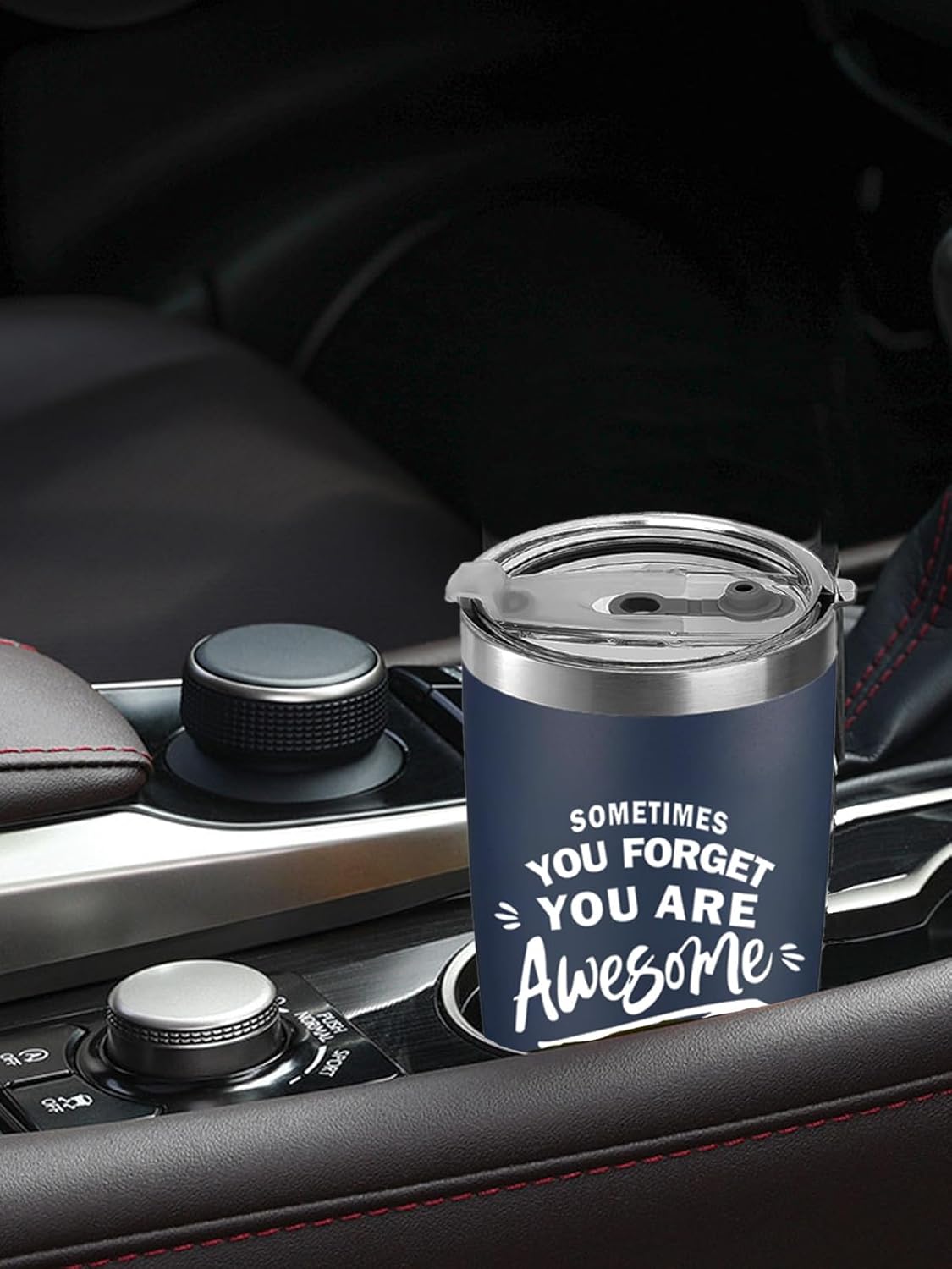 Sometimes You Forget Your Awesome Inspirational Gifts for Men Husband Father Best Friend Boyfriend Awesome Coffee Tumbler Thank You Gifts Navy Blue 20oz - Image 4
