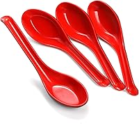 Vista 8 de Paquete de 8 cuencos de sopa de fideos de melamina, 32 onzas de tazones de ramen japonés grandes con cuchara, cuencos de cereales de sopa de miso