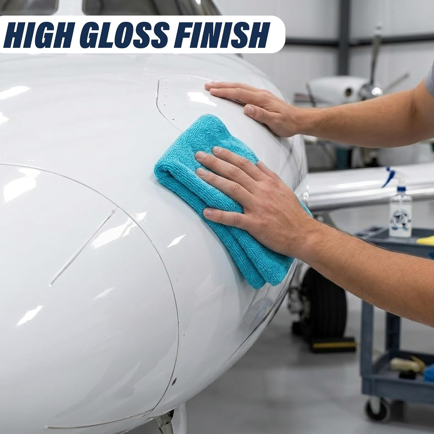 Plane Perfect Clear Coat Ceramic Spray - Hydrophobic & Non Silicone Si14 Formula - UV Protection, High Gloss Shine, Multi Surface Planes, Cars, RVs & Motorcycles | 16 oz