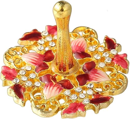 Matashi Adornos navideños de Dreidel giratorios pintados a mano (peltre), elegante decoración judía para decoración colgante del hogar, chapado en