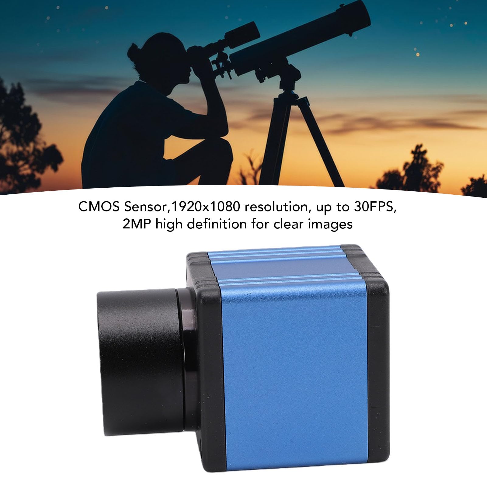 Sxhlseller Elektroniczna Kamera Okularowa USB o Rozdzielczości 2 MP dla Systemu Windows Linux Android Astronomy