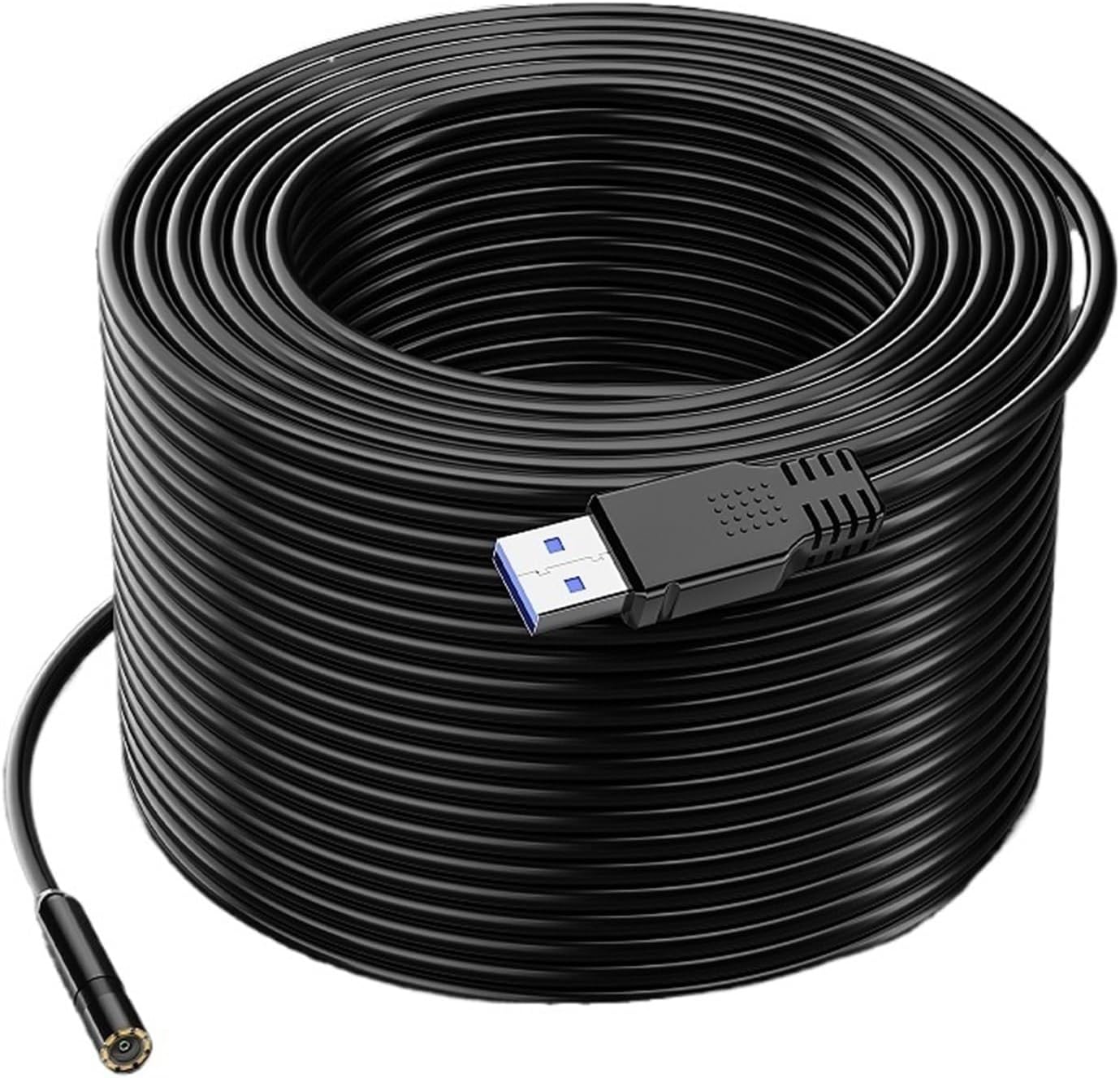 HD1080P Industrial Endoscope 4.3'' IPS Screen 8MM USB Camera 2-100M Car Pipe Sewer Inspection Borescope 2600mAh Waterproof 8LEDs(3.5m)