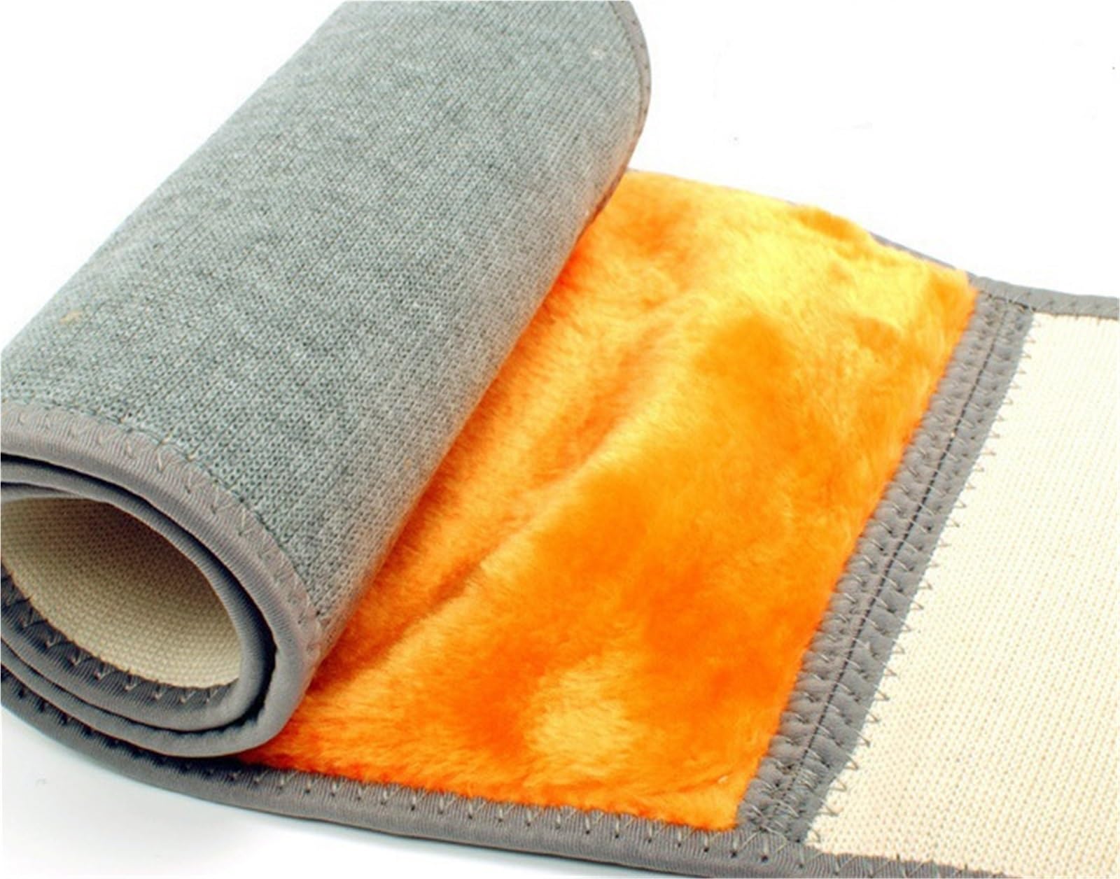 Faja Lumbar Calentador Térmico De Cintura For Mujer, Cinturón De Soporte For Cintura, Cinturón Protector De Abdomen Cálido Y Cómodo Cinturón Apoyo Lumbar(Gold-Full Velvet,XL)