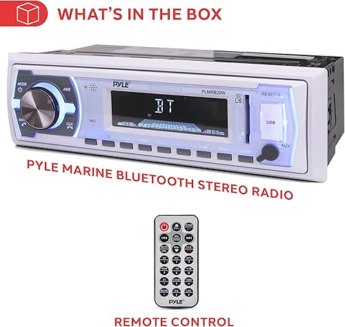 Miniatura 6 de Pyle Estéreo integrable al tablero del automóvil inalámbrico conexión Bluetooth unidad receptora de radio PLCD43BTM