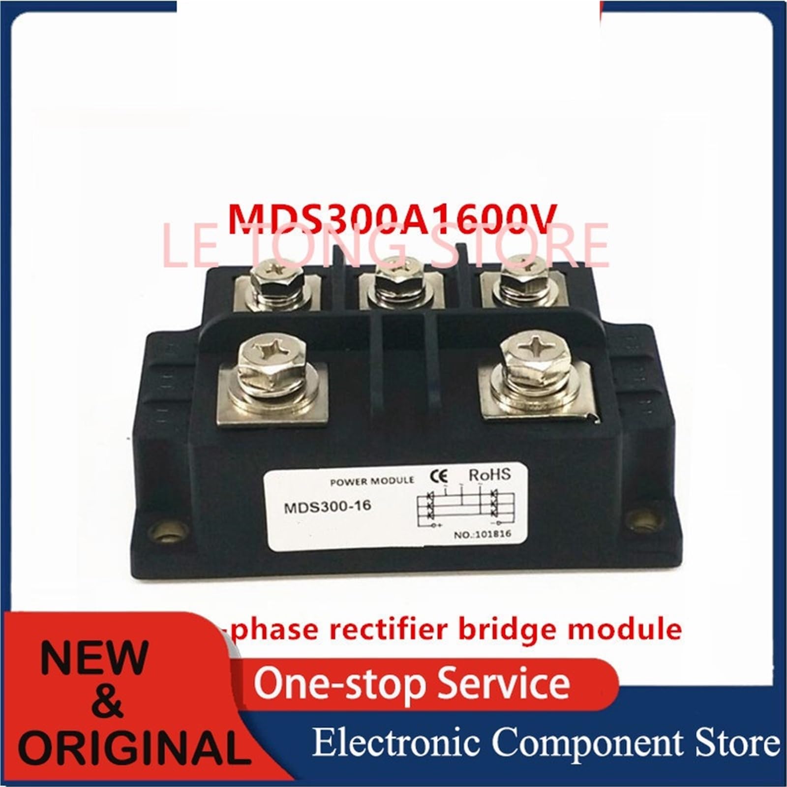 Raddrizzatore a ponte a diodi trifase MDS300-16 MDS300A1600V MDS (MDS300A1600V)