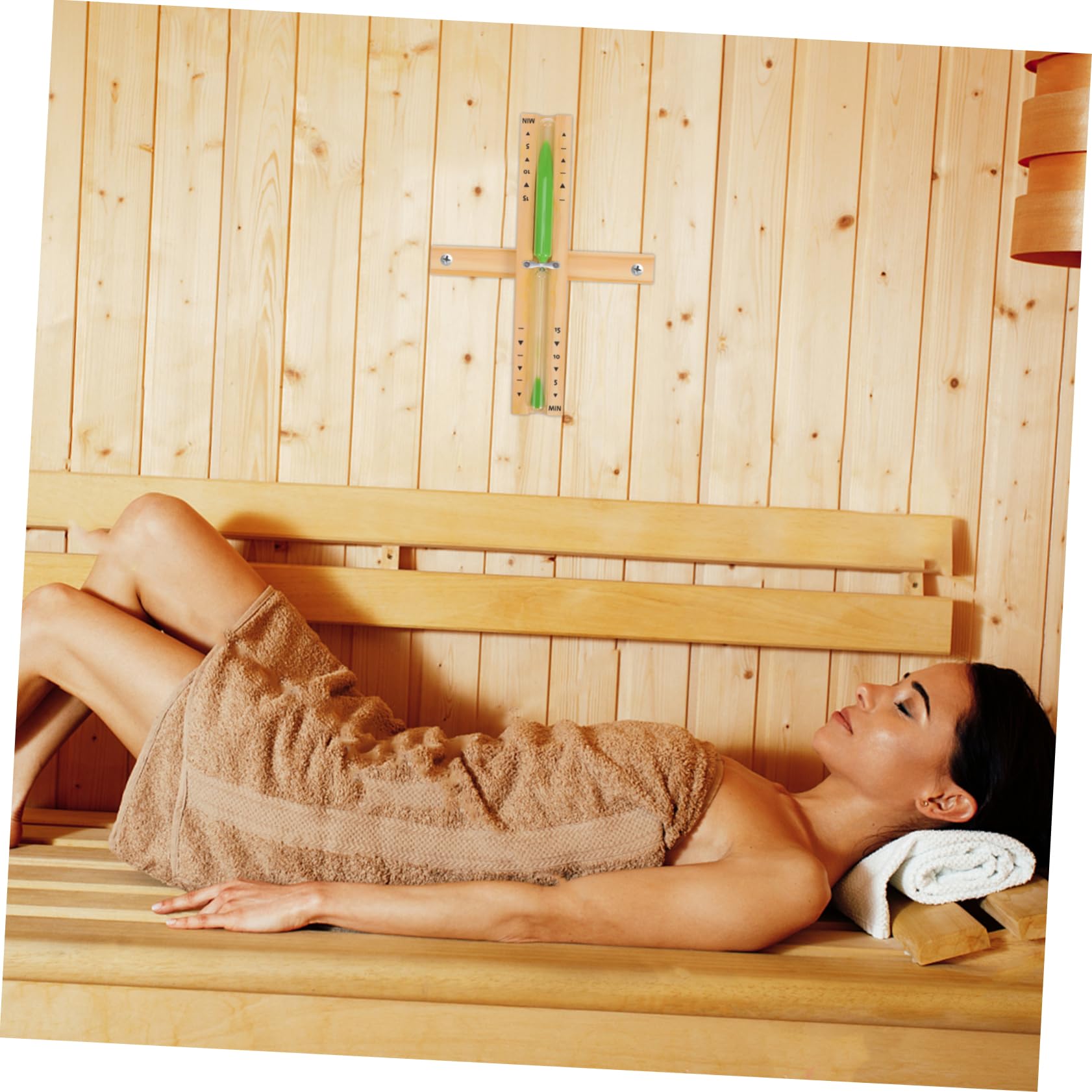 POPETPOP Temporizador De Sauna De Madera Rotatorio De Minutos Reloj Diseño Clásico para Decoración De Baño y SPA Accesorio Estético para Control De Sauna y Ducha