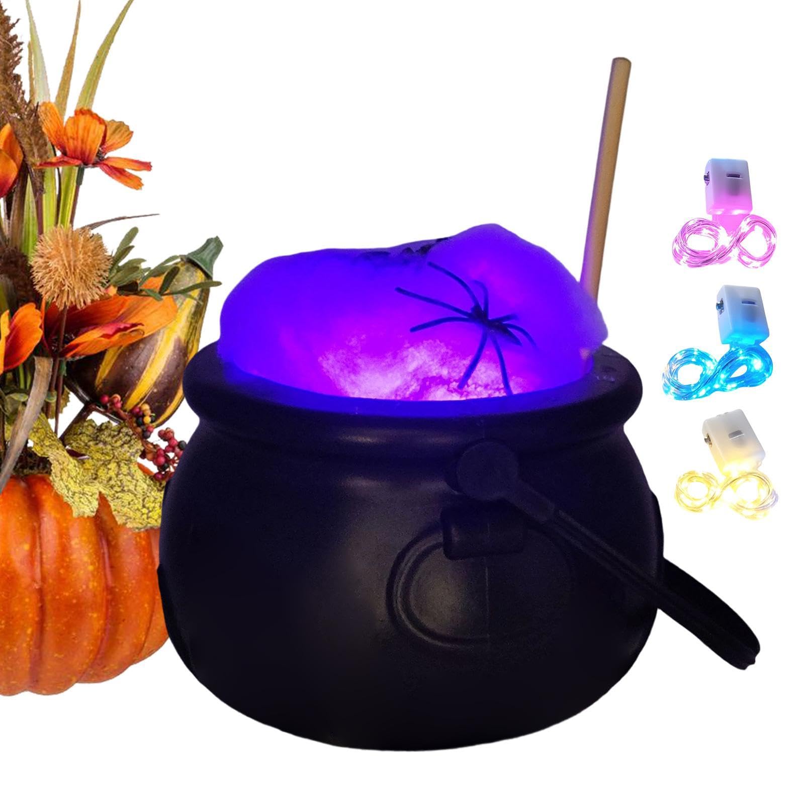 Caldero de para decoración de Halloween iluminado como regalo temático para niños y jóvenes