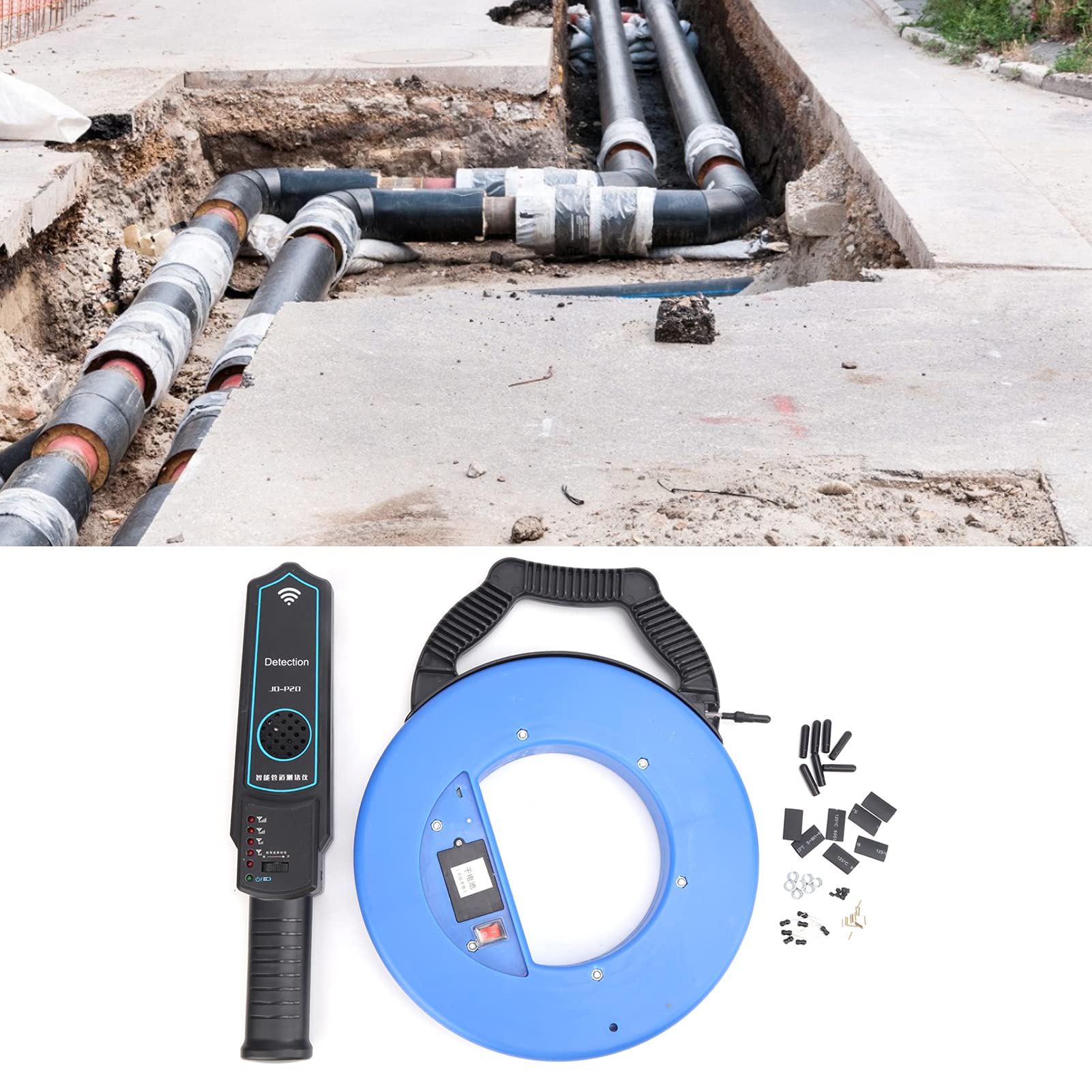 Rilevatore Di Intasamento Tubi Portatile | Strumento 30 Metri Per Condotte - Foto 2