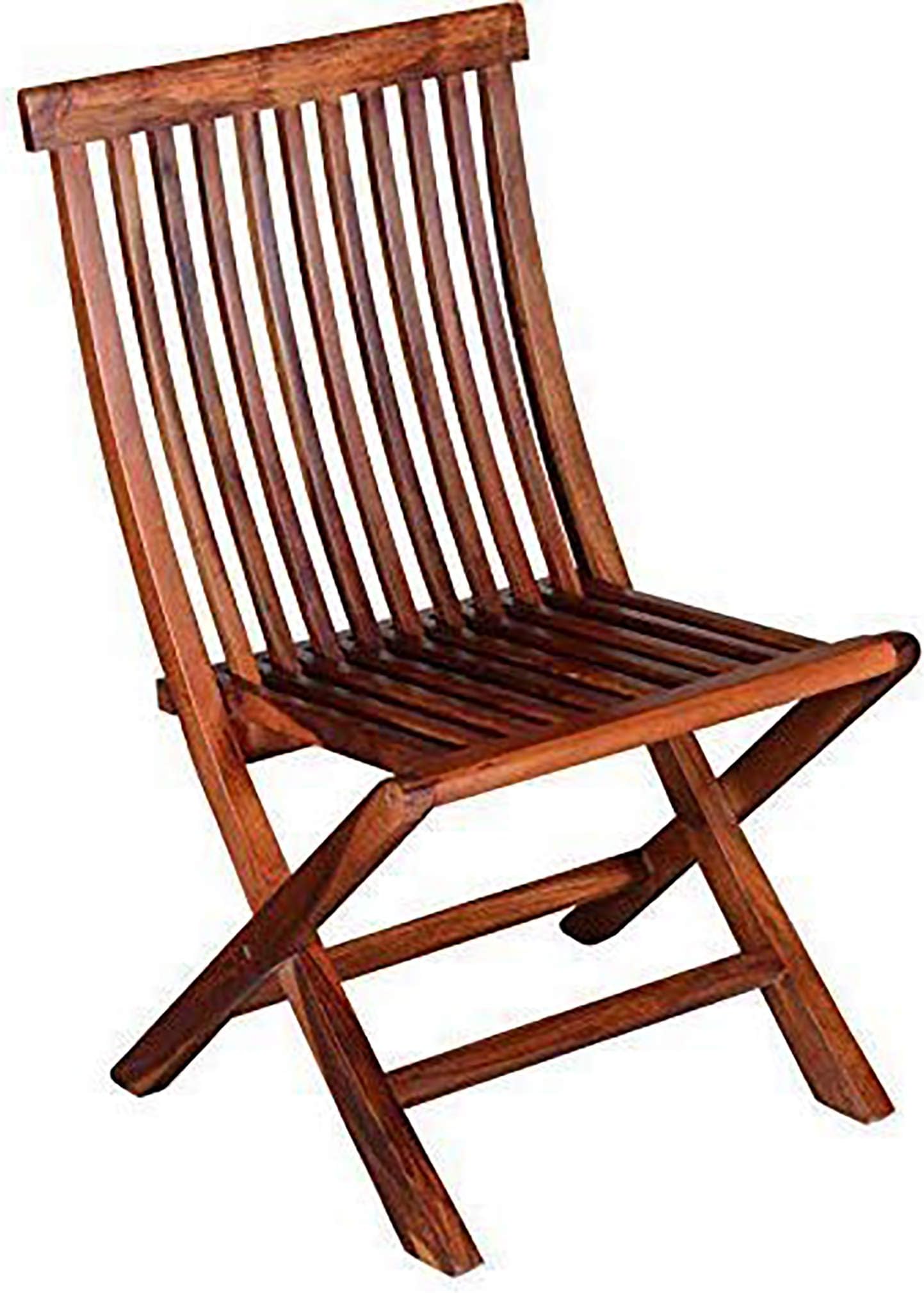 Sheesham Wood Folding Patio Chair for Balcony Garden Indoor Outdoor Wooden Patio Furniture (Natural Finish)
