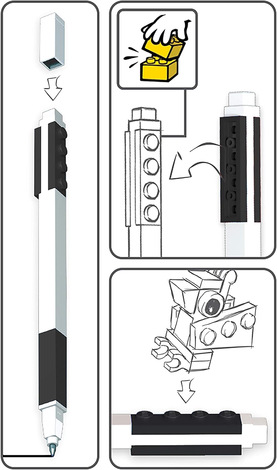 LEGO Notes with Gel Pen
