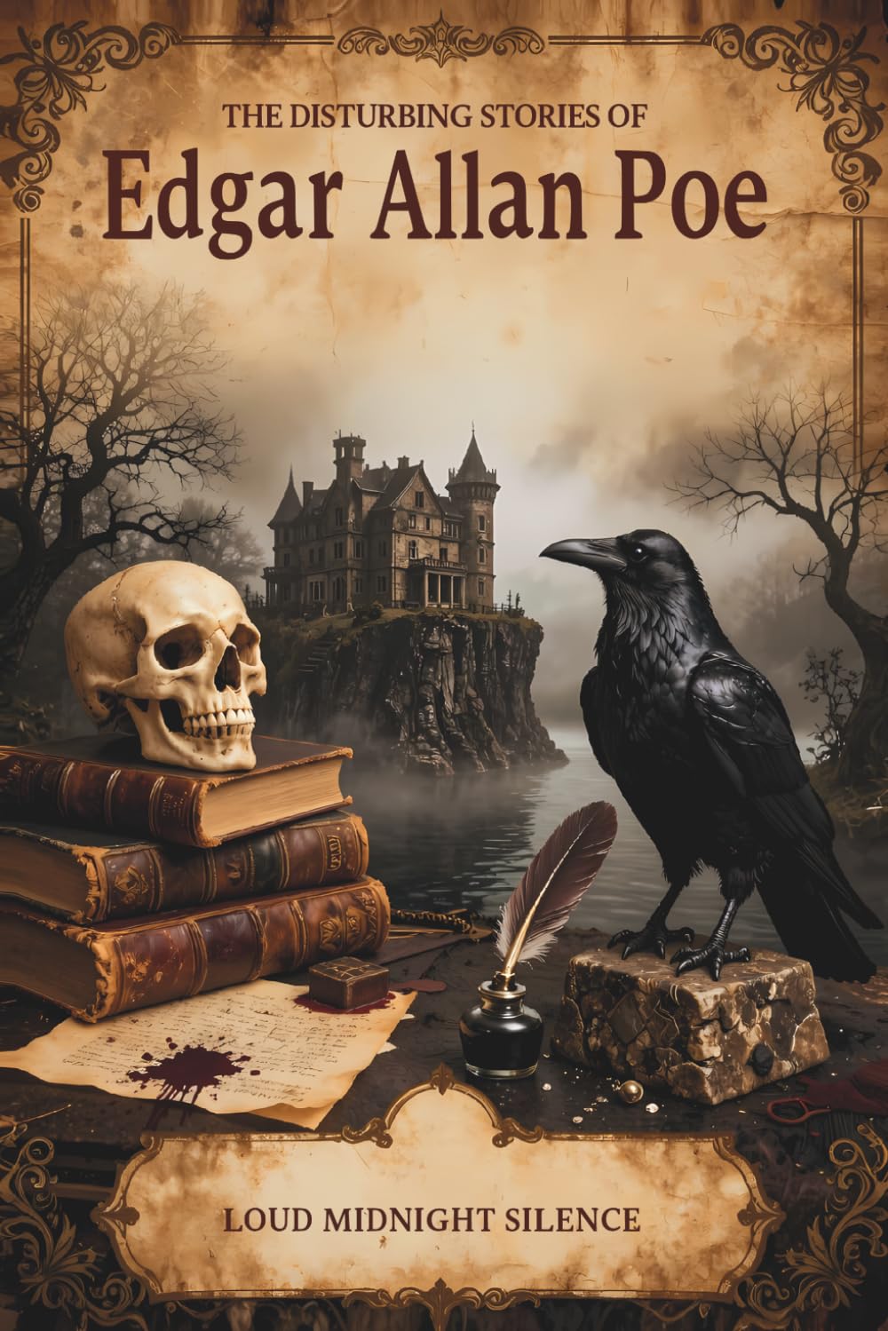 The Disturbing Stories of Edgar Allan Poe: loud midnight silence - completely new illustrated