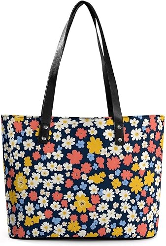 Bolsa de mano, bolsas de mano para mujer, bolso de hombro de cuero con cremallera para trabajo, viajes, compras, playa