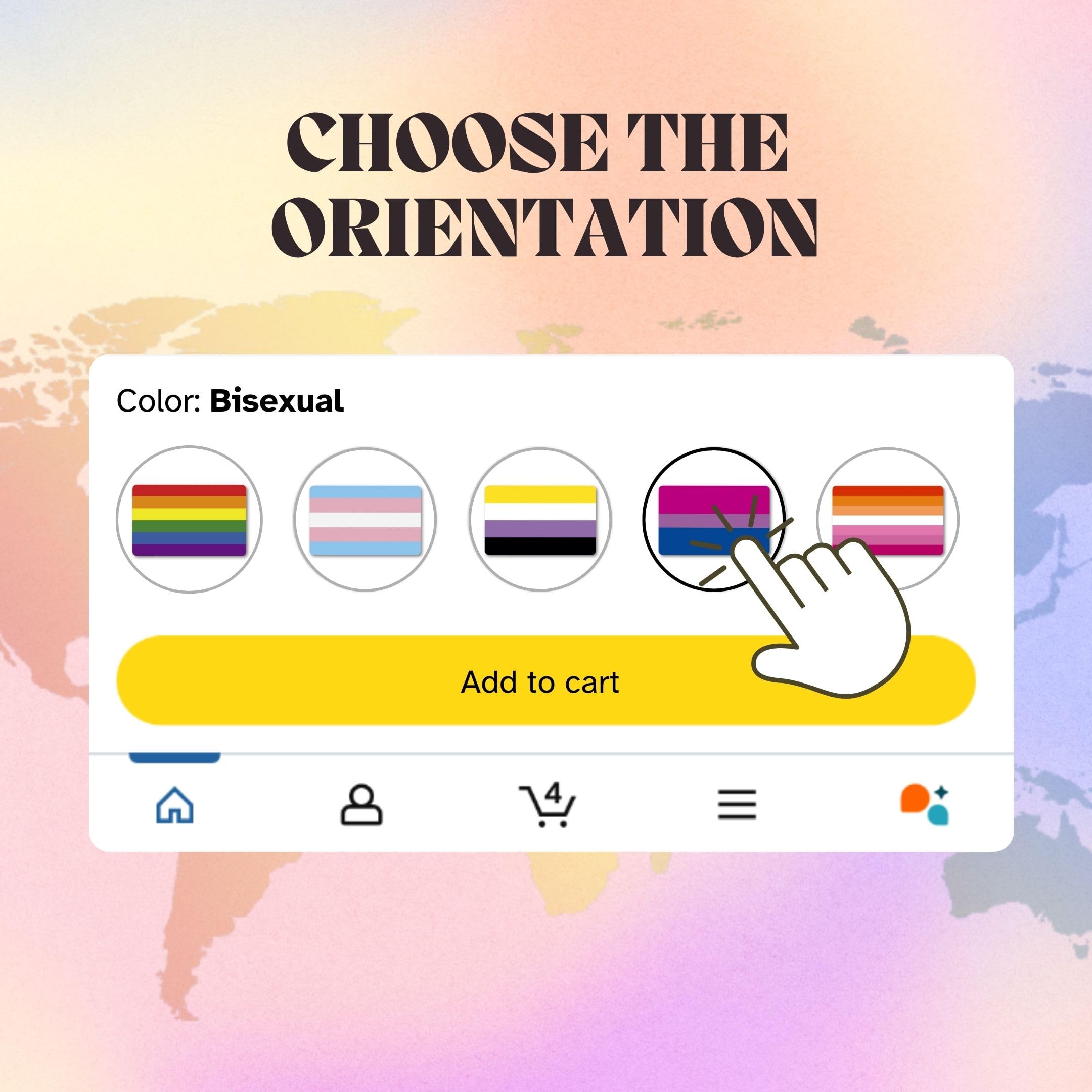 NumeroPhi Bisexual Pride Card, LGBTI Accessories, Membership ID, Inclusive Gift, PVC, 8.6 x 5.4 cm - Image 4
