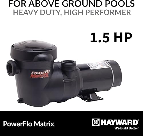 Miniatura 2 de Hayward W3SP15932S PowerFlo Matrix Bomba de piscina de doble velocidad sobre el suelo, 1.5 HP