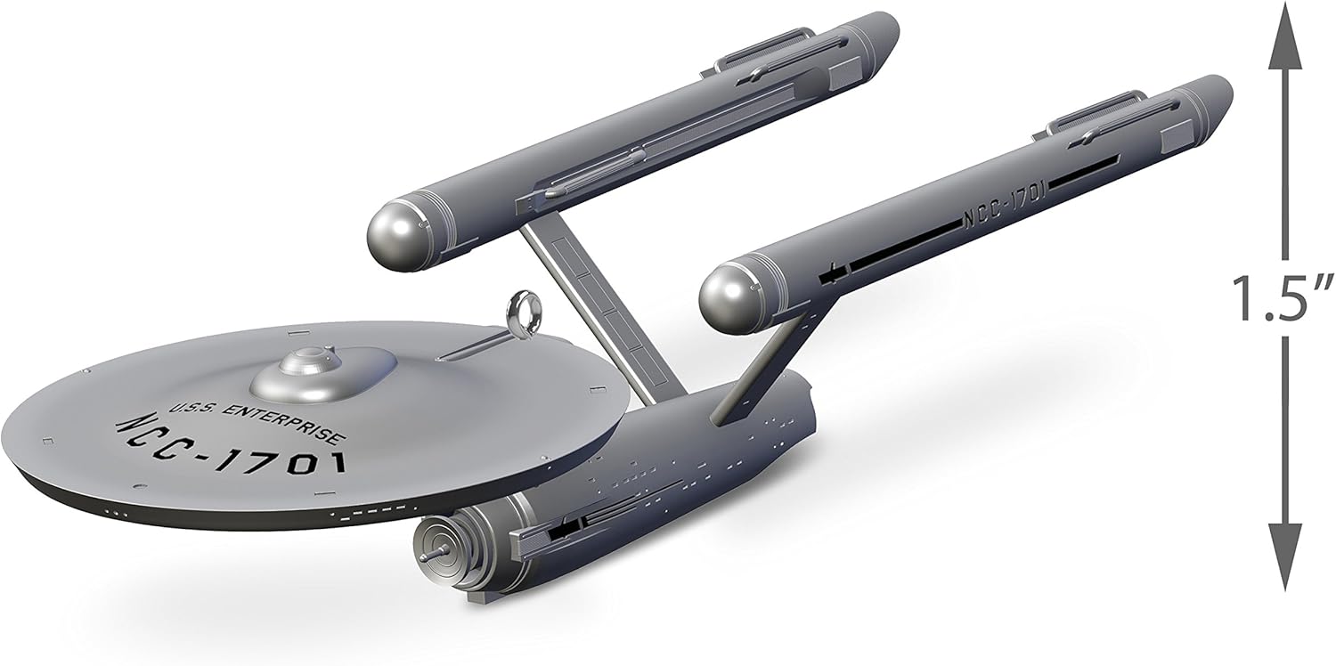 Hallmark Keepsake Christmas Ornament 2018 Year Dated, Star Trek U.S.S. Enterprise, Metal, USS