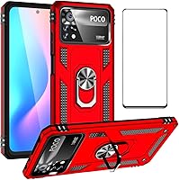 Vista 55 de Funda para Xiaomi redmi Note 10 Pro con protector de pantalla, ajuste delgado, protección militar, a prueba de golpes, funda trasera para Redmi Note