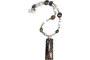 Handmade Cheetah Agate Necklace - Natural Healing Stone Jewelry