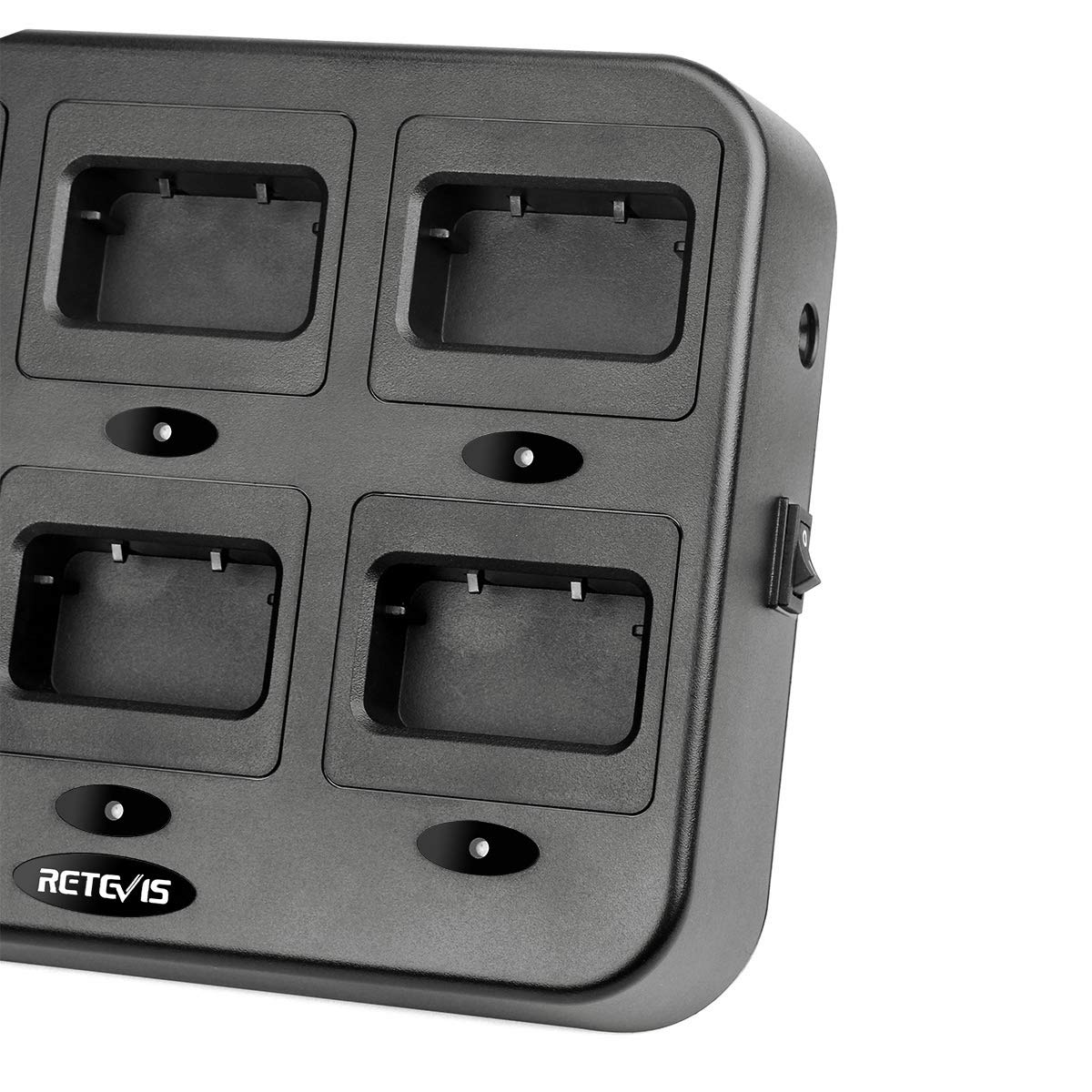Retevis RT27 Talkie Walkie Chargeur de Base Chargeur 6 Emplacements pour Talkie Walkie Retevis RT27 (1 Pcs)