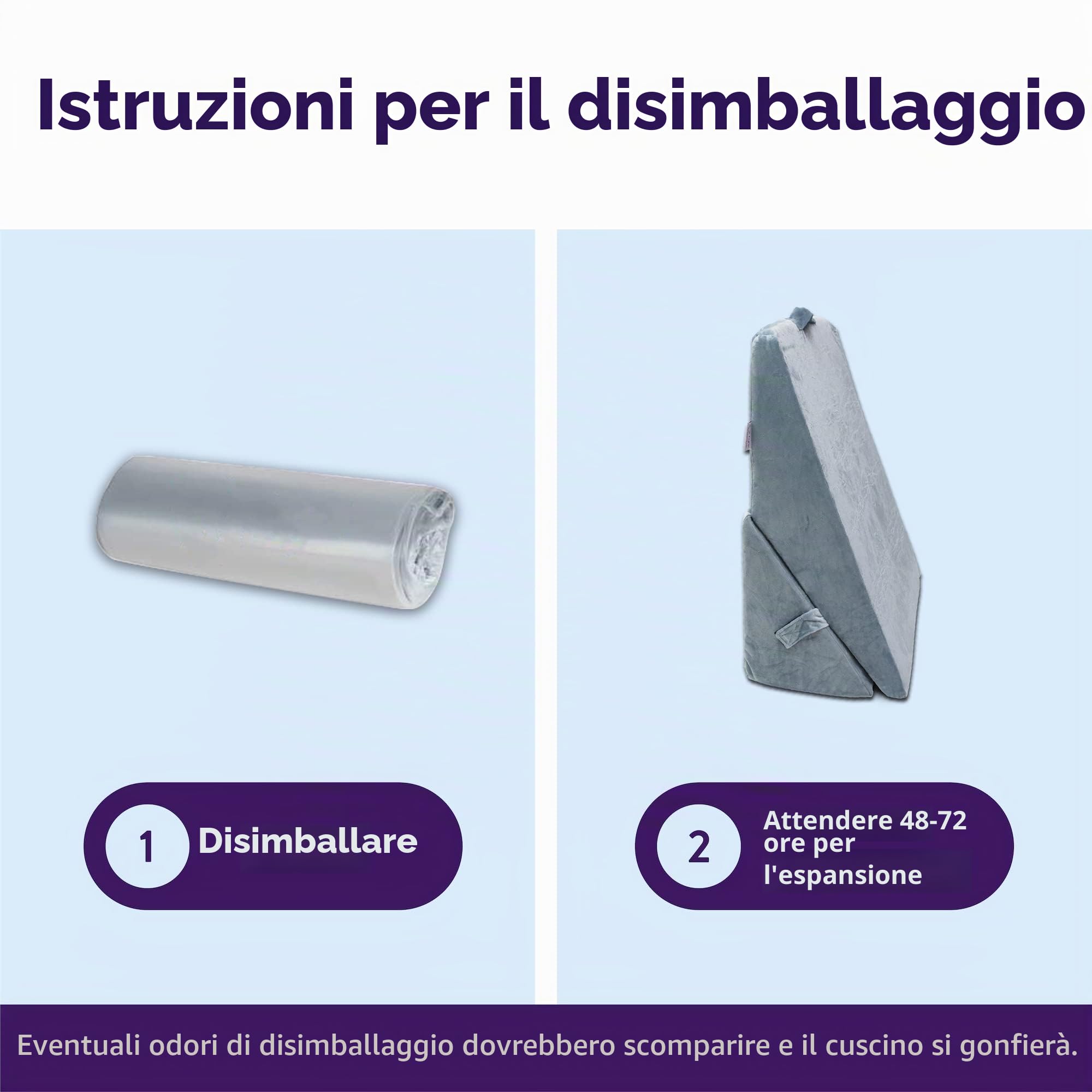 Byre® Cuscino con zeppa | Zeppa pieghevole in schiuma di lusso | Cuscino regolabile per seduta, lettura, mal di schiena, dolore alle gambe, bruciore di stomaco, reflusso acido