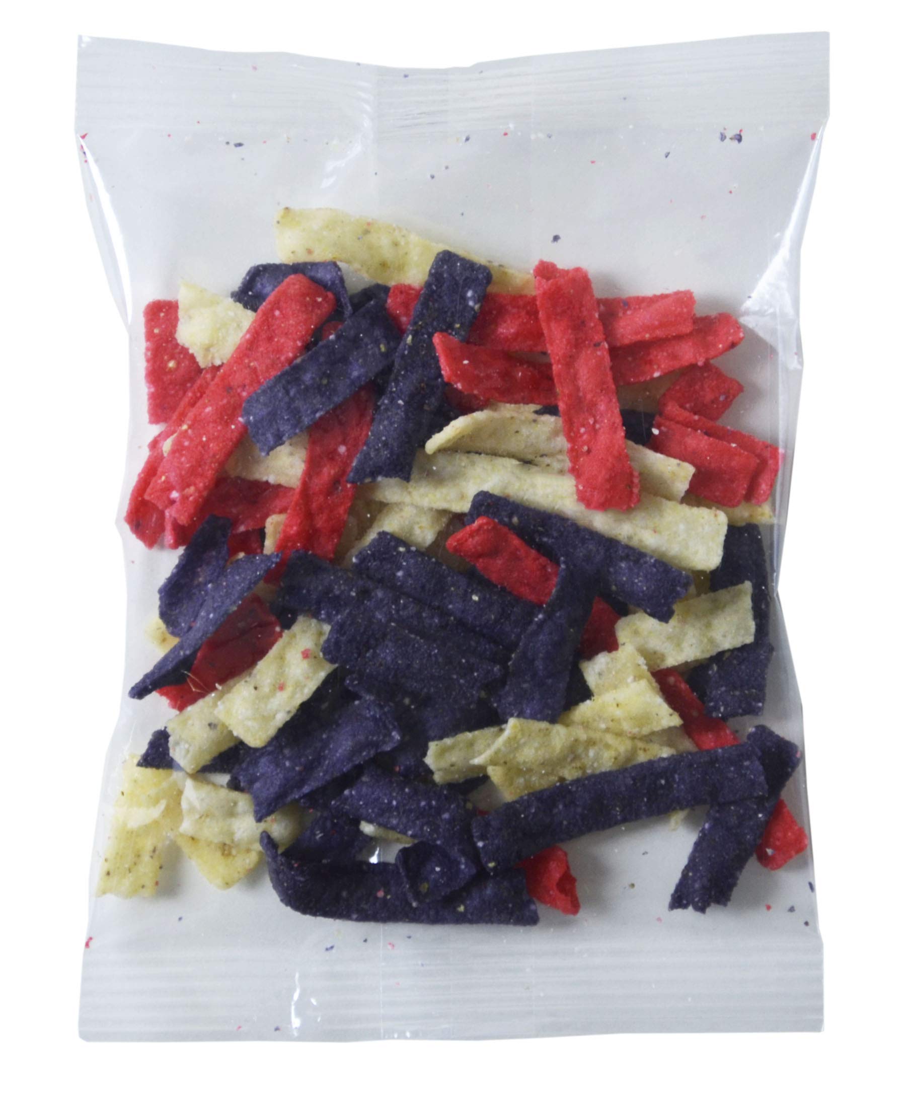 Fresh Gourmet Tri Colored Tortilla Strips by Sugar Foods – Pack of 100