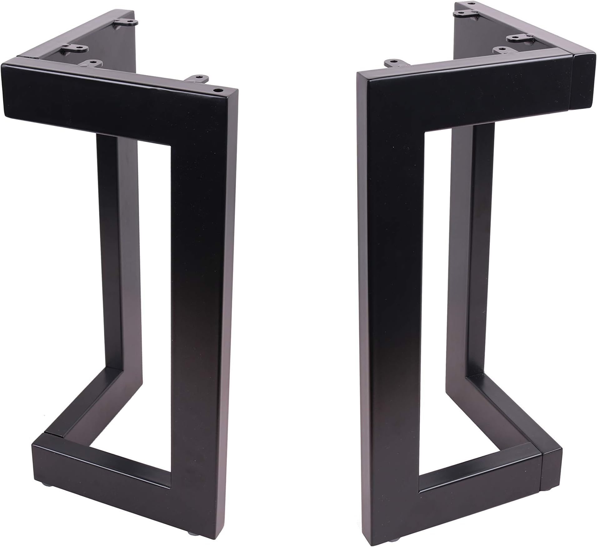 18'' Bench Legs,Dinning L-Shaped Steel Bench Legs, Coffee Table Leg,Industrial Kitchen Table Legs,Set of 2,Black