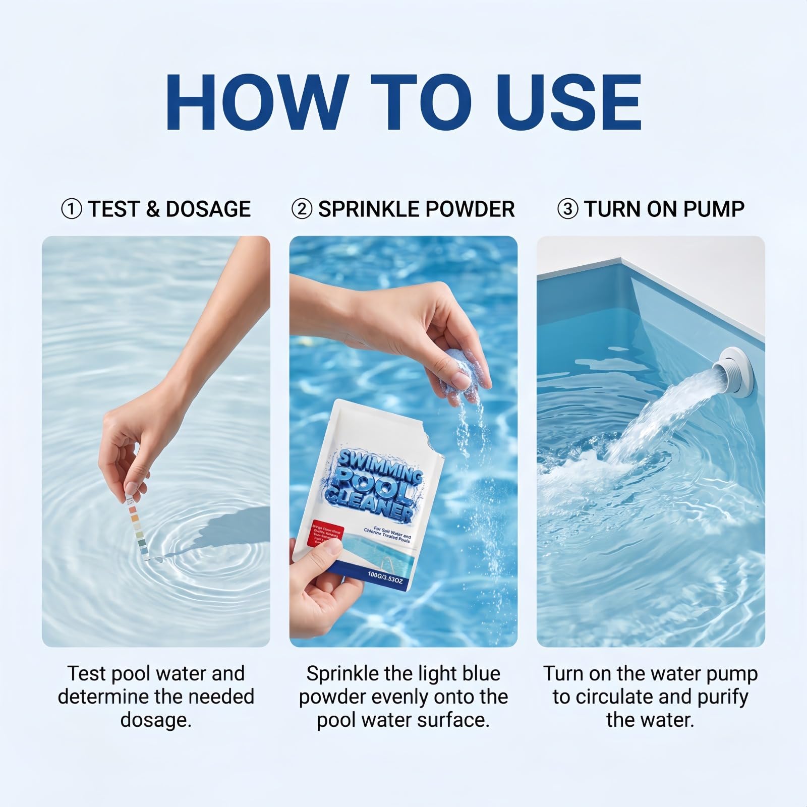 Liquide purifiant pour Piscine,Clarifiant Eau Trouble Piscine,Floculant Piscine,Purificateur d'eau de Piscine,Traitement Eau Piscine,Clarifiant Piscine pour Eau de Piscin,Améliore la clarté de l'eau | Améliore la clarté de l'eau