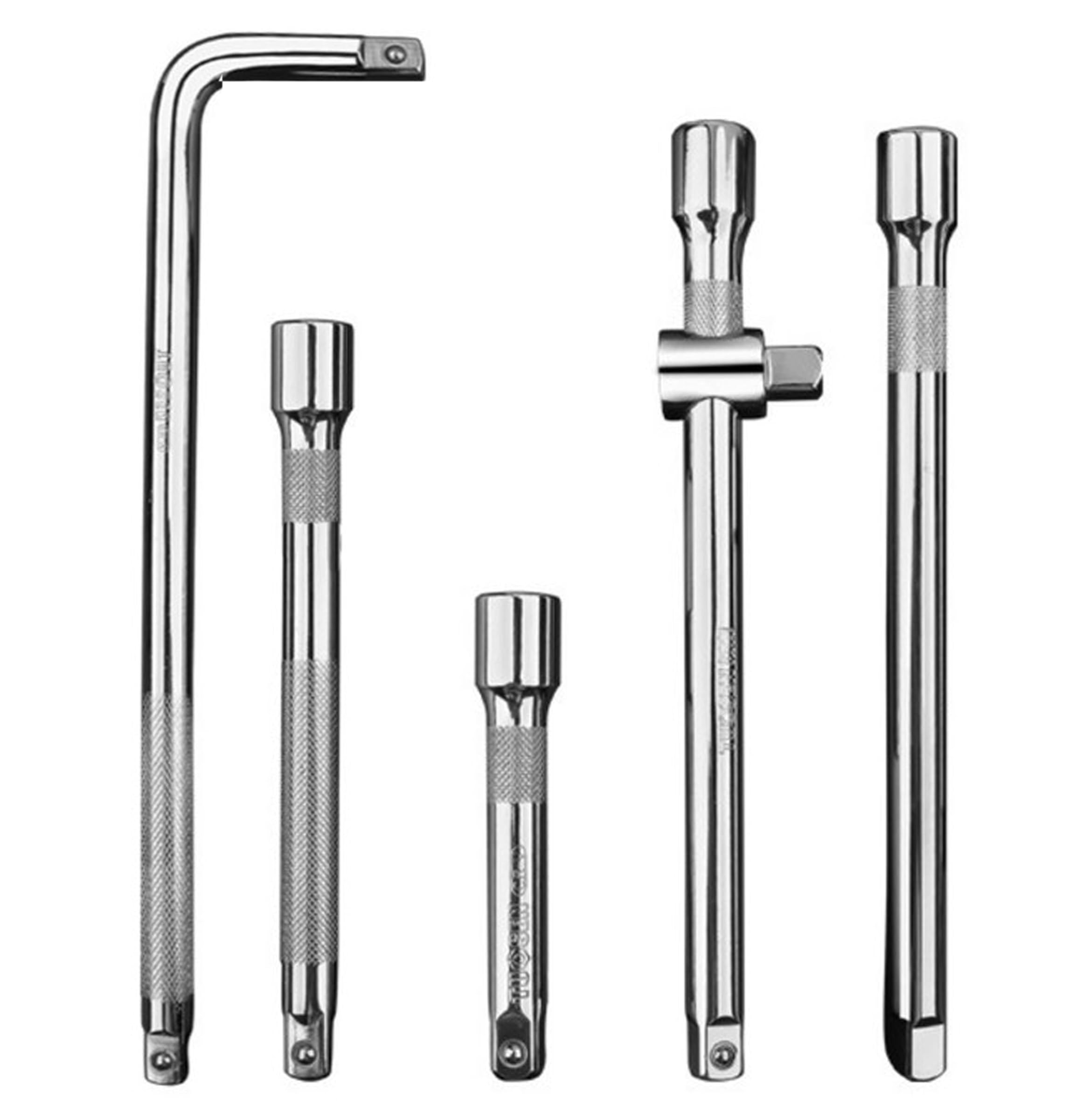 JPT 360° Rotation T Type Socket Wrench 1/2 (12.5mm) Detachable T-bar Spanner for Hex/Twelve Angle Socket Sleeve Tools (5PCS SOCKET EXTENSION SET) (B0BSQDYFZR) Amazon Price History, Amazon Price Tracker