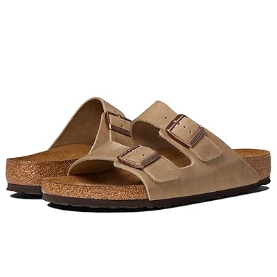 Birkenstock Arizona Soft Footbed Oiled Leather (Unisex) Sandals Tobacco